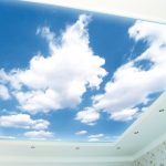 Натяжной потолок небо-облака