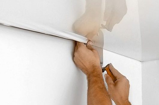 Ремонт натяжных потолков